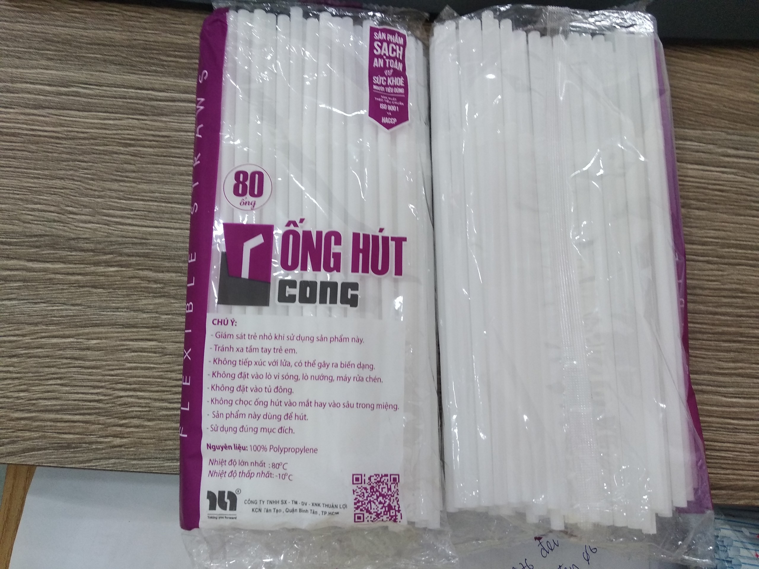 SET 5 Gói Ống Cong Trắng Phi 5 80 ống  (uống nước ngọt, cafe)