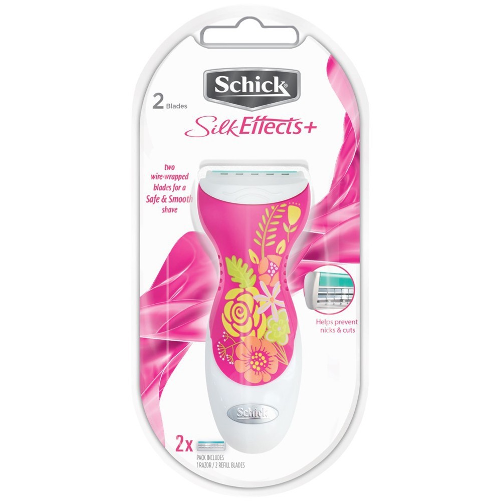 Dao Cạo Thay Lưỡi Dành Cho Nữ SCHICK Silk Effects 2S (Vỉ 1 Cán Và 2 Lưỡi)