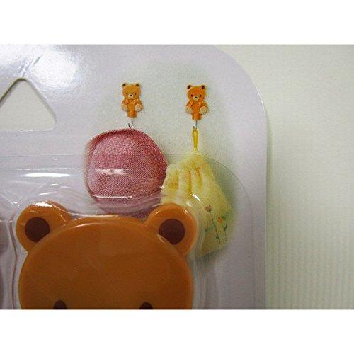 Set 2 móc dán hình gấu Kokubo nội địa Nhật Bản