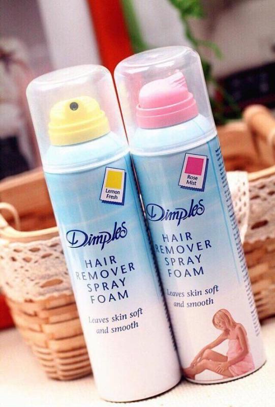 Chai xịt triệt lông hương chanh và hoa hồng, wax lông tay, lông chân, ria mép cực sạch, không sợ đau rát