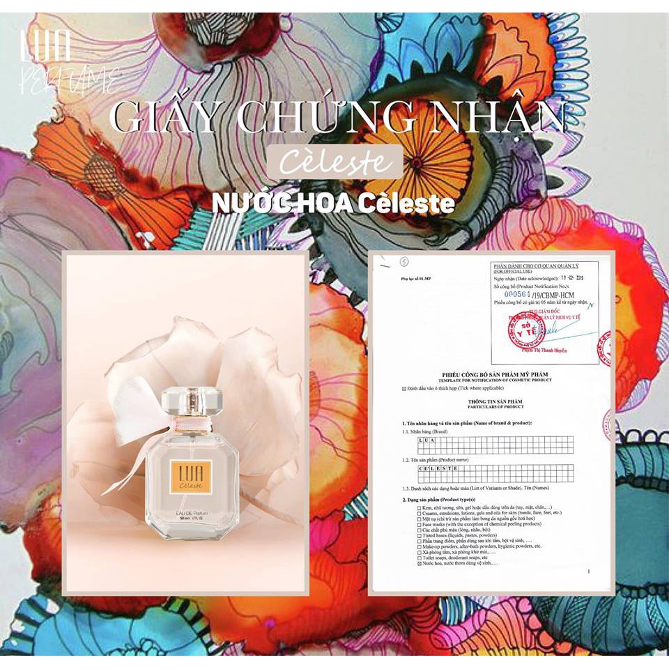 [HCM]Nước hoa nữ Lua Cèlester – GỢI CẢM VÀ TINH TẾ (50ML)