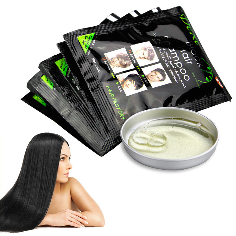 (NK Anh quốc ) Dầu gội đen tóc Dexe - 100% thảo dược Hộp 10 gói