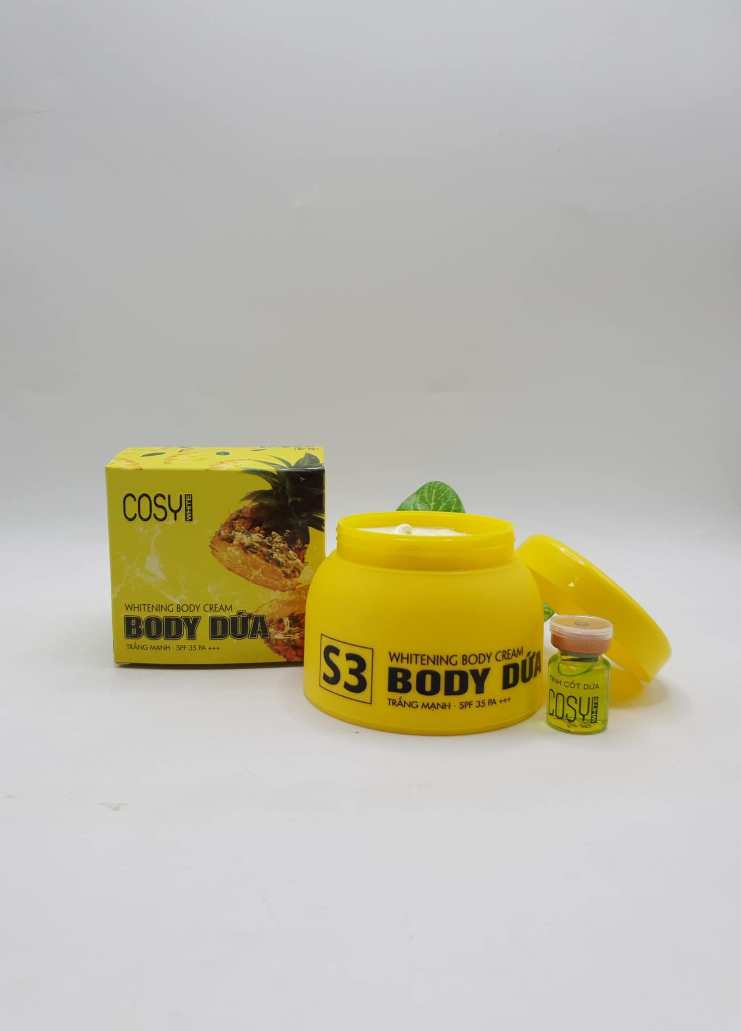 Kem dưỡng trắng da body dứa Cosy White S3 250g - Tặng kèm serum kích trắng