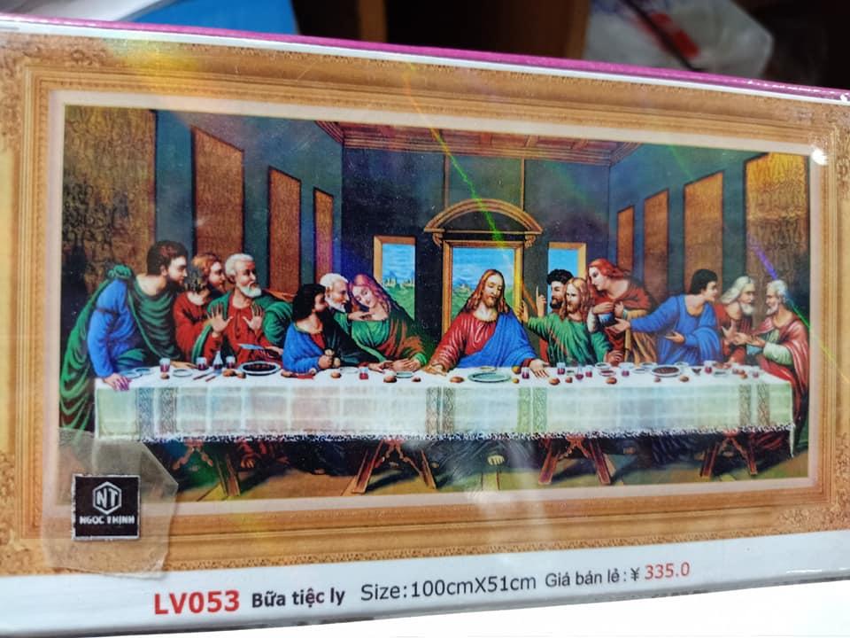 Tranh đính đá bữa tiệc ly LV053 - KT:100x51cm