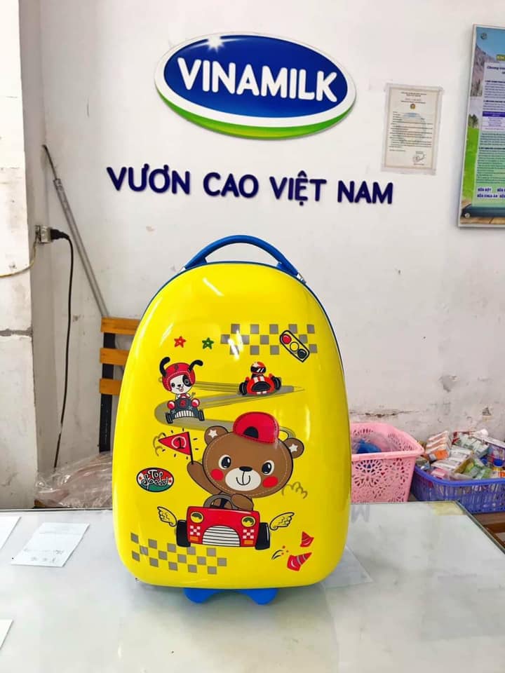 Vali kéo 16in cho bé màu hồng