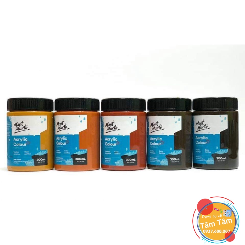 [ TÂM TÂM ]-Màu Acrylic Mont Marte,  Mont Marte Studio Acrylic Paint 300ml-