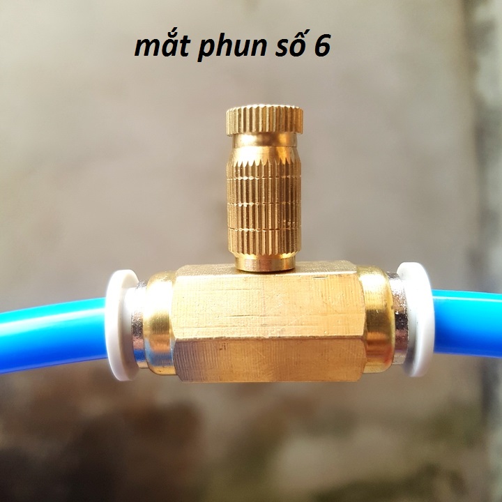 (TẶNG KÈM 10M DÂY) COMBO bộ 5 béc phun sương làm mát bằng đồng