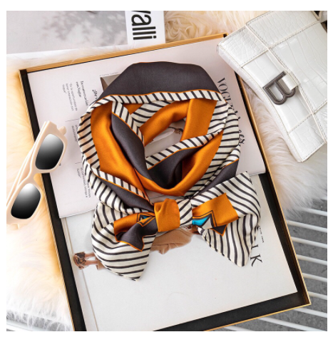 Khăn Lụa Khăn Turban Thắt Túi Thắt Nơ Khăn Lụa Chữ Nhật Hàng Cao Cấp