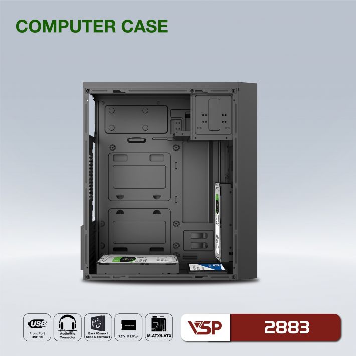 VỎ CASE MÁY TÍNH VĂN PHÒNG VSP 2883-2884-2885-2886 (Ngẫu nhiên)