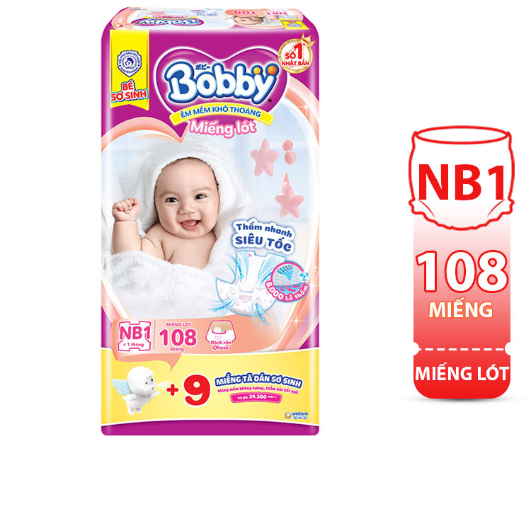 (TẶNG n=NGẪU NHIÊN)-MIẾNG LÓT SƠ SINH NEWBORN 1 - 108 MIẾNG