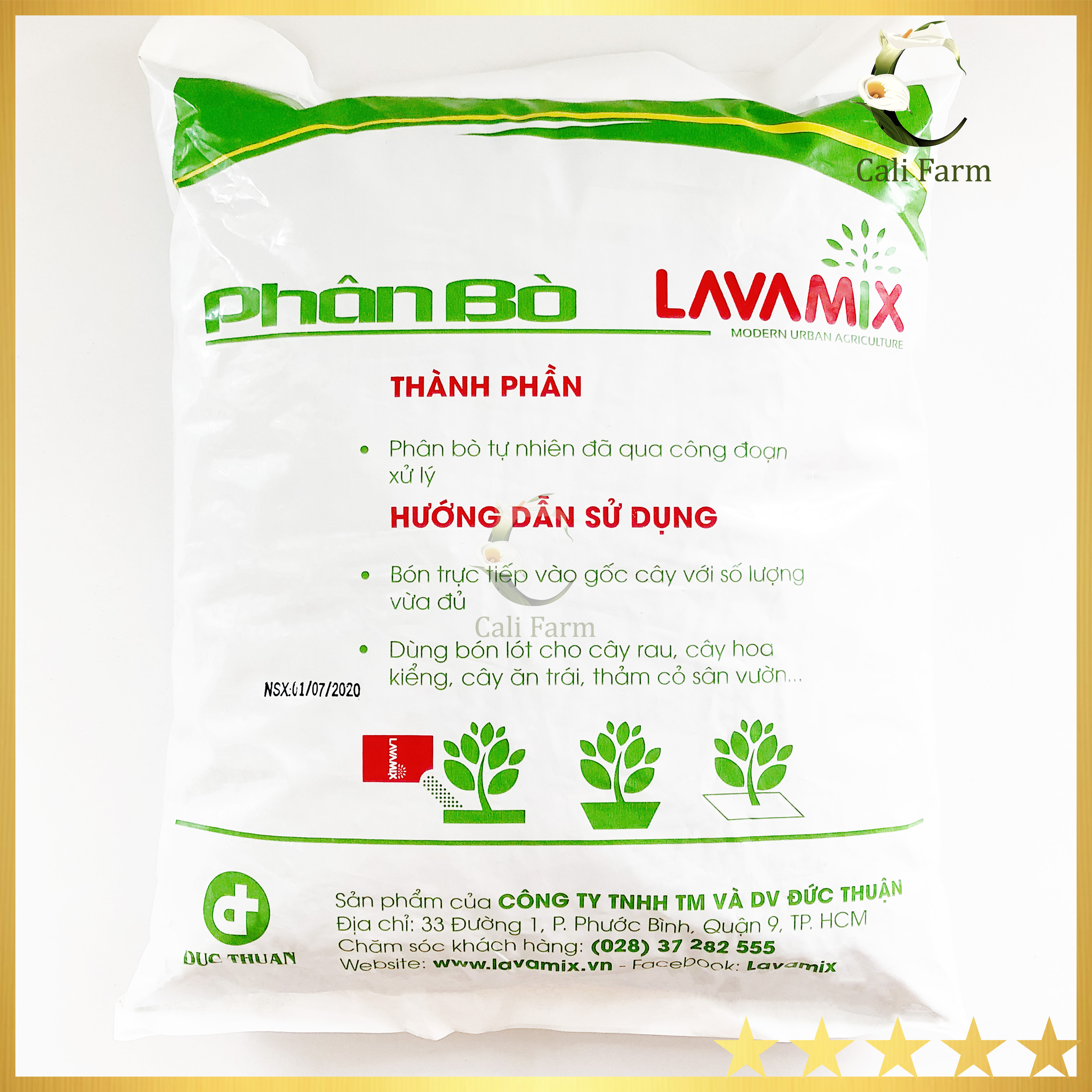 Phân Bò Sạch Lavamix đã qua xử lý 3dm3