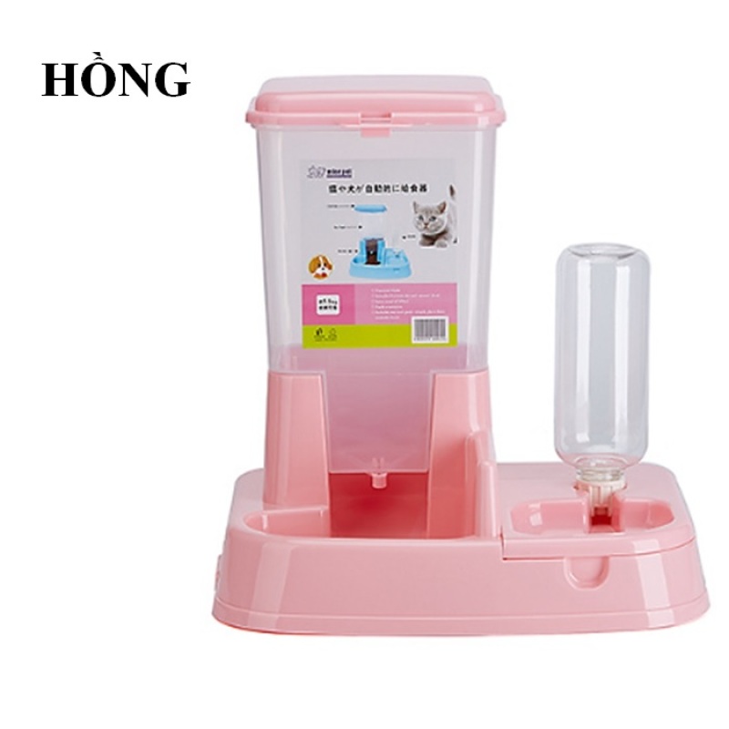 Bát ăn tự động kèm bình nước tự động 2 trong 1