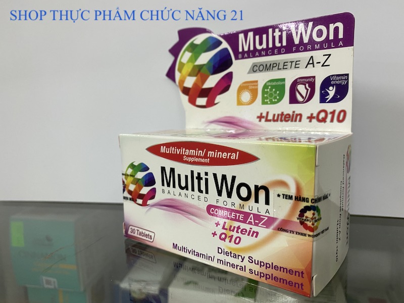 MULTI WON - Complete A- Z (With Lutein + Q10) - Chăm sóc sức khoẻ toàn diện.