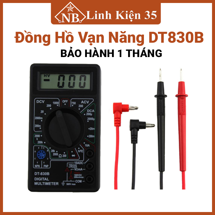 Đồng hồ dt830b digital multimeter, đồng hồ đo điện vạn năng