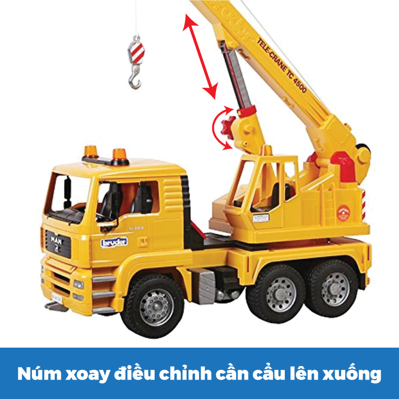 Đồ chơi dạng mô hình theo tỷ lệ thu nhỏ 1:16 xe cần cẩu Man BRUDER BRU02754