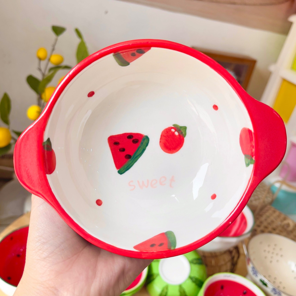 BÁT ĐĨA SỨ DECOR- BÁT ĂN CƠM- BÁT ĐĨA DƯA HẤU