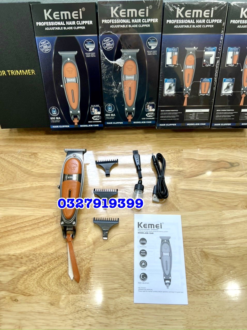 Tông đơ chấn viền cao cấp KEMEI 1946
