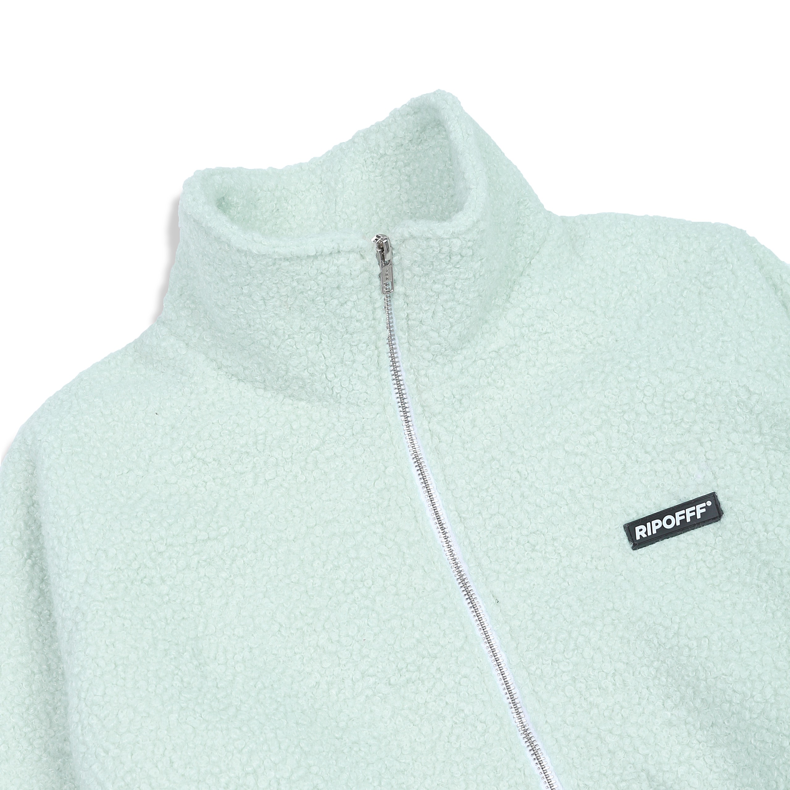 RIPOFFF Fleece Jacket - Mint (Áo khoác lông tay dài màu xanh ngọc)