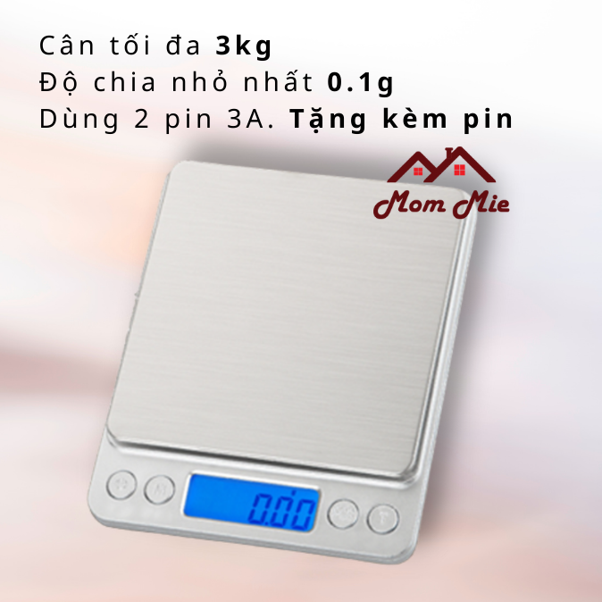 [HCM]Cân tiểu ly điện tử mini 500g - 10kg, tặng kèm pin, độ chính xác cao - M101, M135