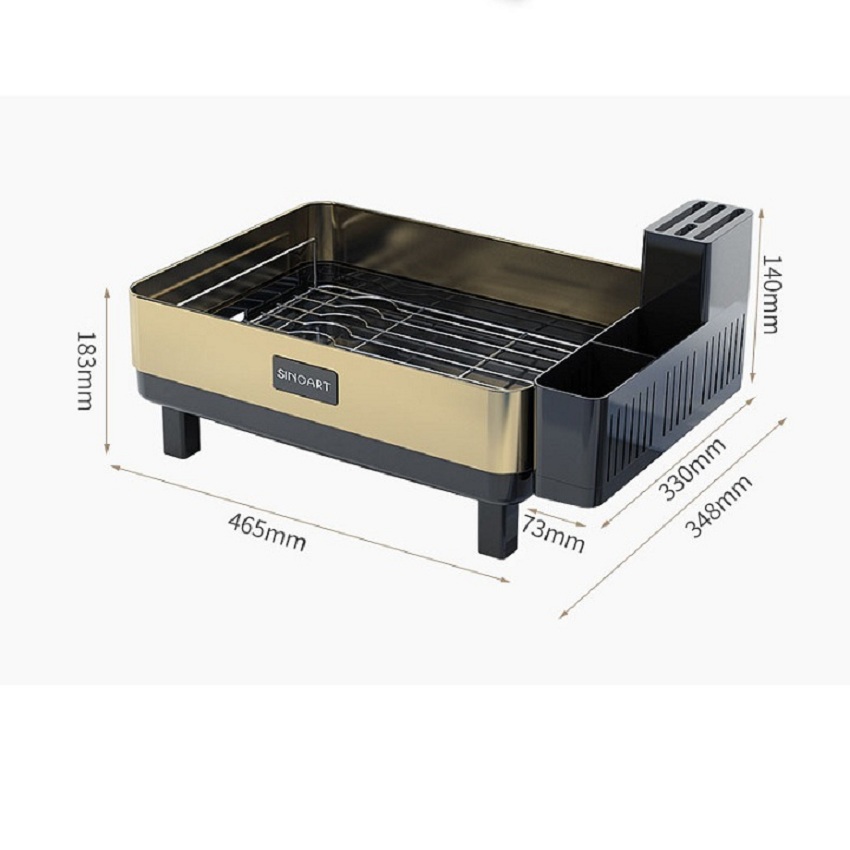 kệ để chén bát 2 tầng inox sinoart