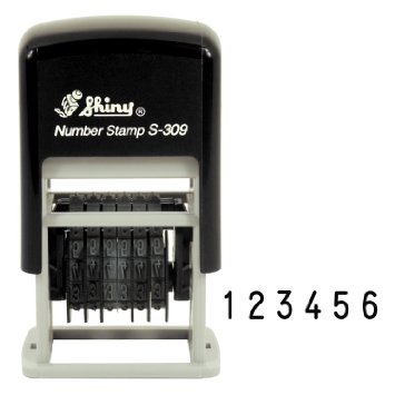 Dấu 6 số xoay cao 3mm Shiny S309