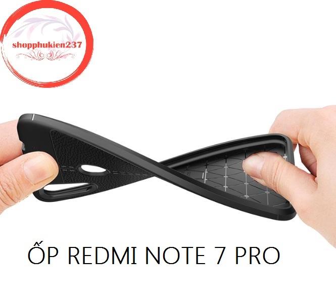 [HCM]Ốp Lưng Chống Sốc Xiaomi Redmi Note 7 Pro Ốp Dẻo Giả Da Auto Focus