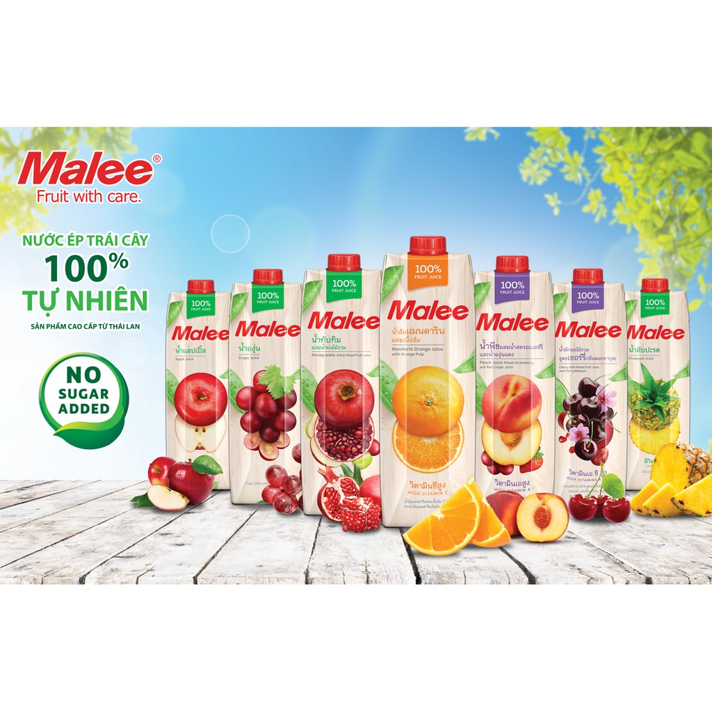 Nước ép táo Malee 1 lit - Thái Lan