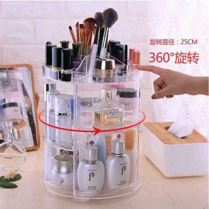 Kệ mỹ phẩm xoay 360 độ