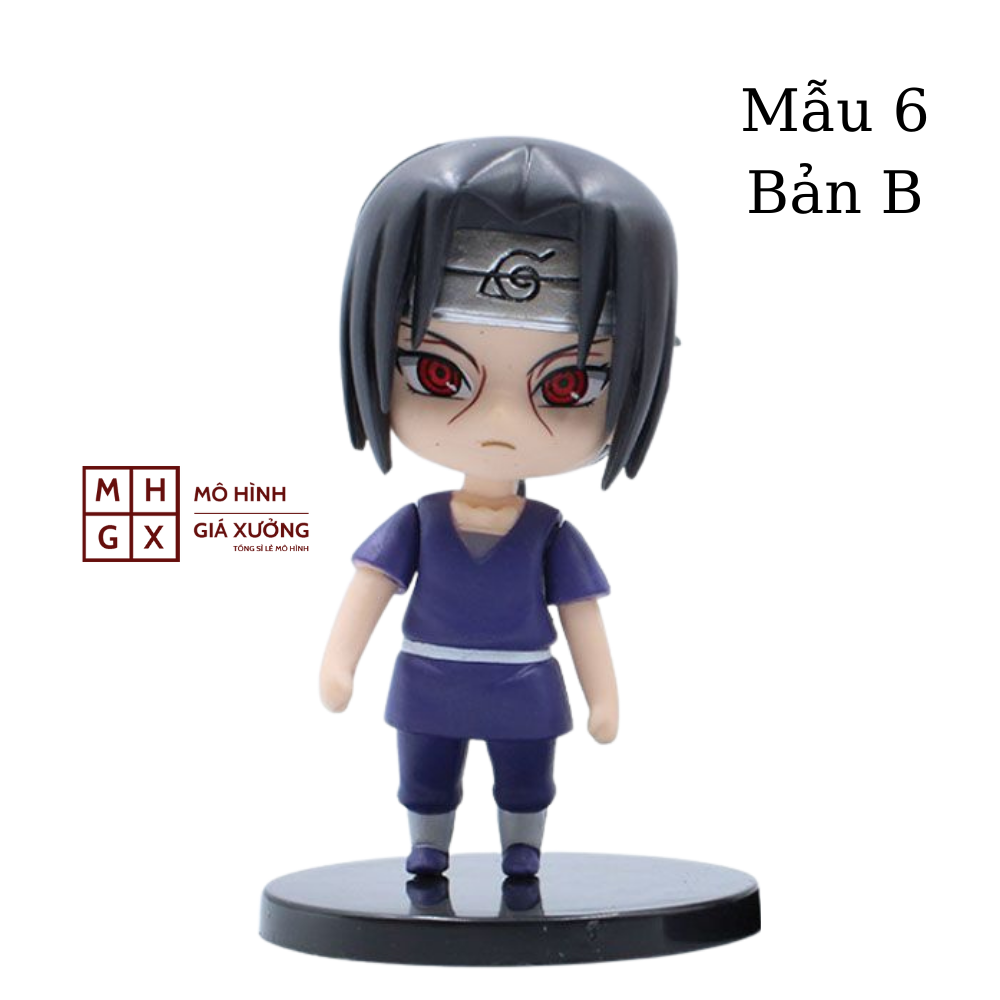 Mô hình Naruto chibi bán lẻ 12 nhân vật Naruto Sasuke Sakura Gaara Itachi Kakashi Hinata Jiraira ... Figure Anime Naruto