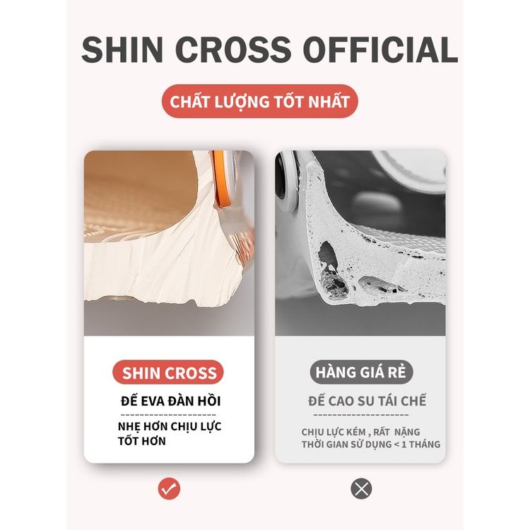 Dép Cross Cho Bé Gái Hồng Đế Nâu Jmscrpss