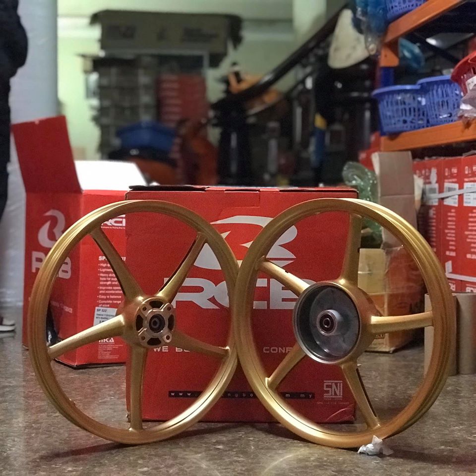 Mâm 5 cây RCB gắn Sirius, Jupiter và Exciter 4 Số Gold