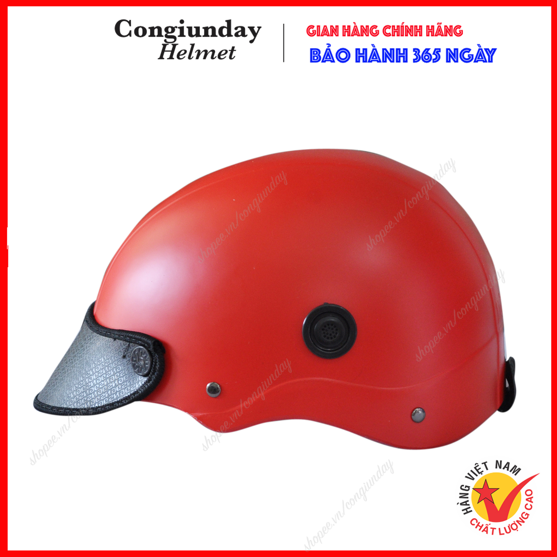 Nón bảo hiểm Sơn trơn cao cấp chất liệu ABS siêu bền / non bao hiem/ mu bao hiem / mũ bảo hiểm sơn