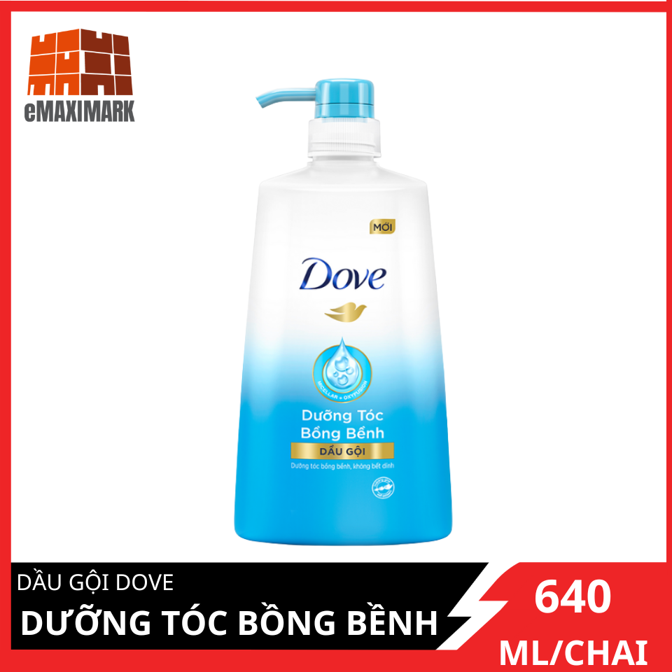 Dầu Gội Dove Dưỡng Tóc Bồng Bềnh Chai 640ML