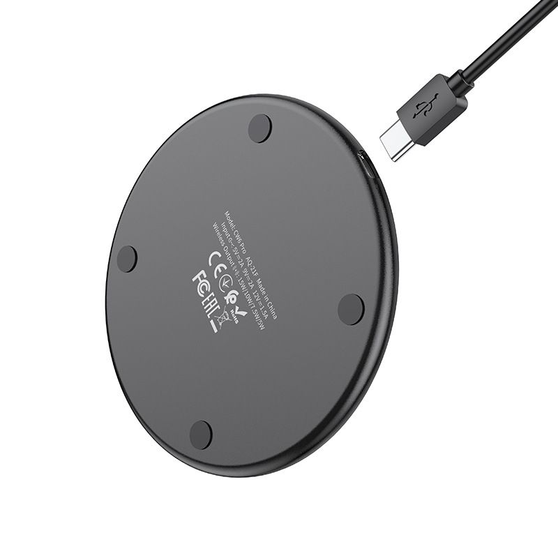 (HOT&NEW) Đế sạc nhanh không dây 15w Hoco CW6 pro
