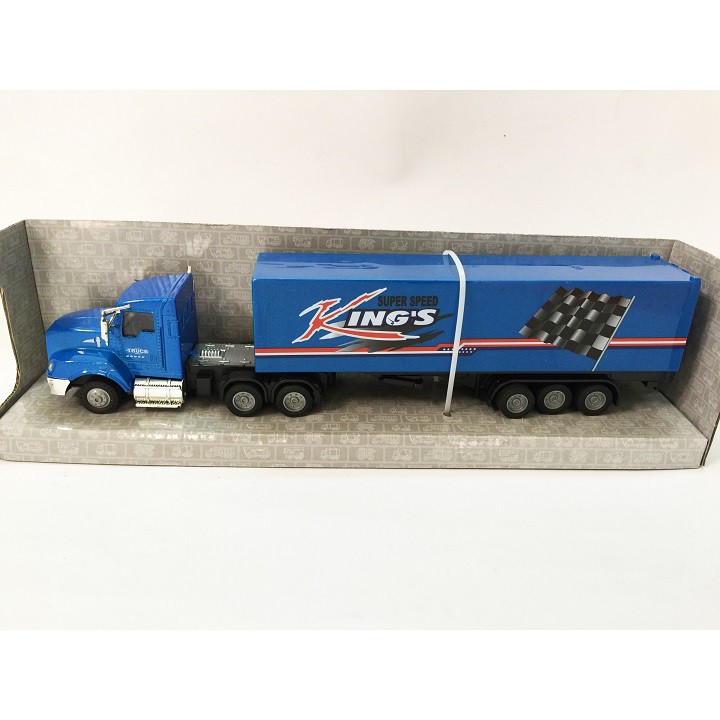 ĐỒ CHƠI TRẺ EM MÔ HÌNH XE CONTAINER ĐẦU SẮT CAO CẤP