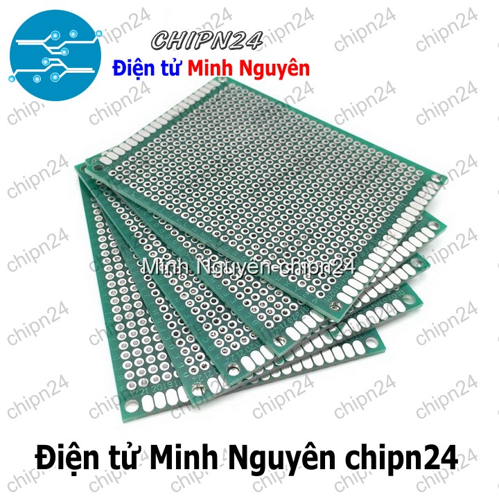 [1 tấm] Testboard 2 mặt Thủy tinh 6x8cm (Board đồng đục lỗ PCB, Testboard cắm hàn) - HH003576