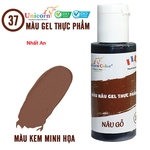 Màu gel thực phẩm nâu gỗ 28gr unicorn