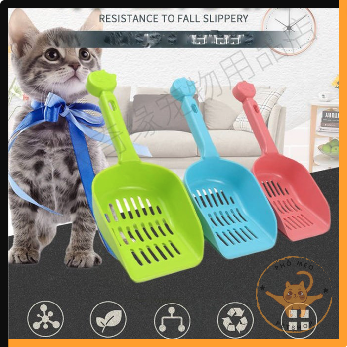 Xẻng xúc cát mèo hình đầu mèo