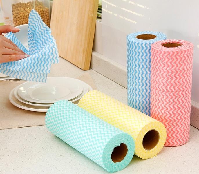 [HCM]Combo 3 cuộn khăn lau đa năng (50 cái/ 1 cuộn)