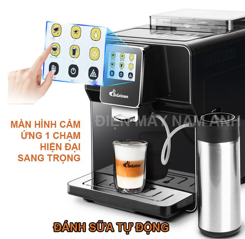 Máy pha cà phê từ hạt thông minh màn hình cảm ứng Deleisure