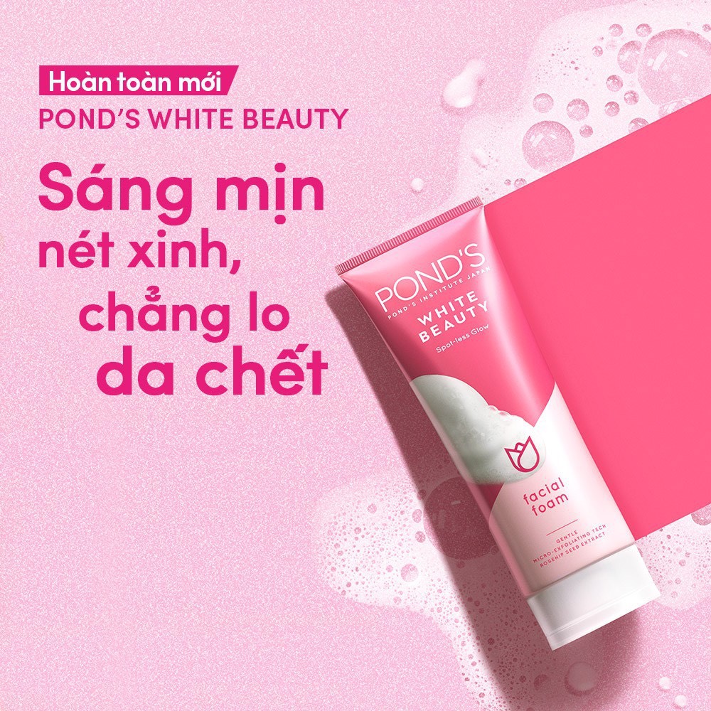 Sữa rửa mặt Ponds trắng da cao cấp 100ml ( chính hãng )