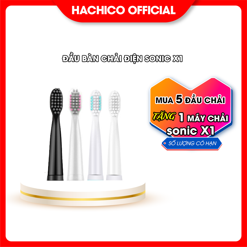 Đầu bàn chải điện Sonic X1 phù hợp với dòng bàn chải điện Hachico Sonic X1