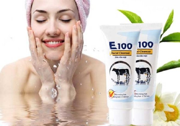 Sữa rửa mặt E100 tinh chất sữa dê hương thơm nhẹ nhàng giúp cho làn da trở nên mịn màng mềm mại (50ml) nhập khẩu