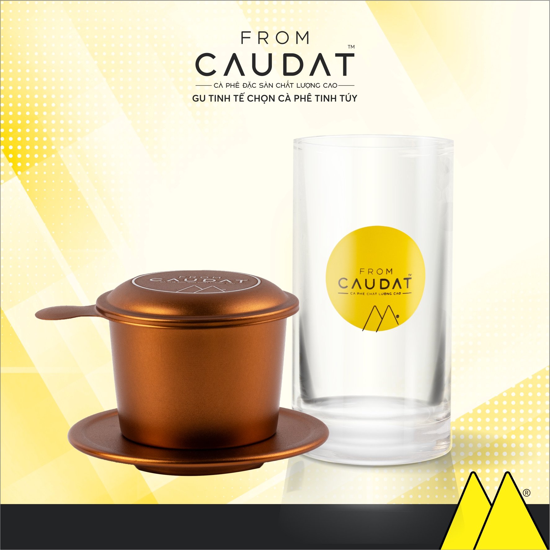 Phin nhôm cao cấp thương hiệu From Cầu Đất (FROM CAU DAT COFFEE)
