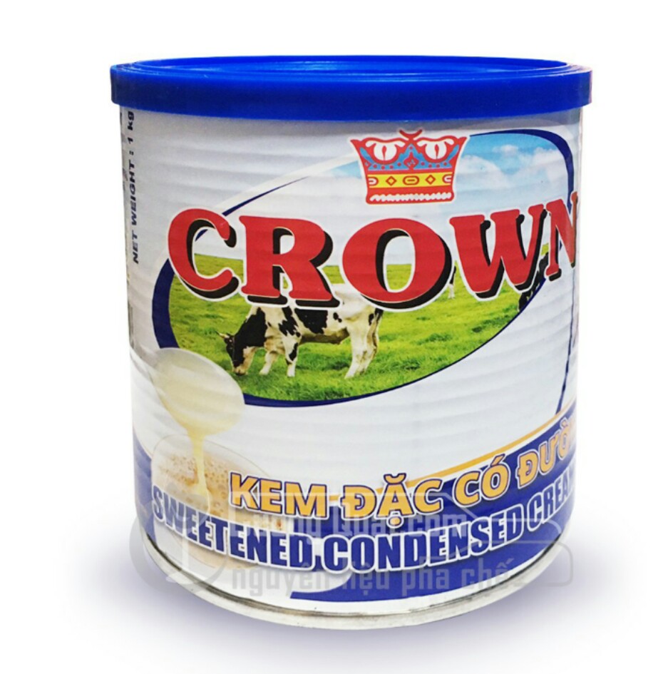 KEM ĐẶC CÓ ĐƯỜNG CROWN (HỘP 1KG)