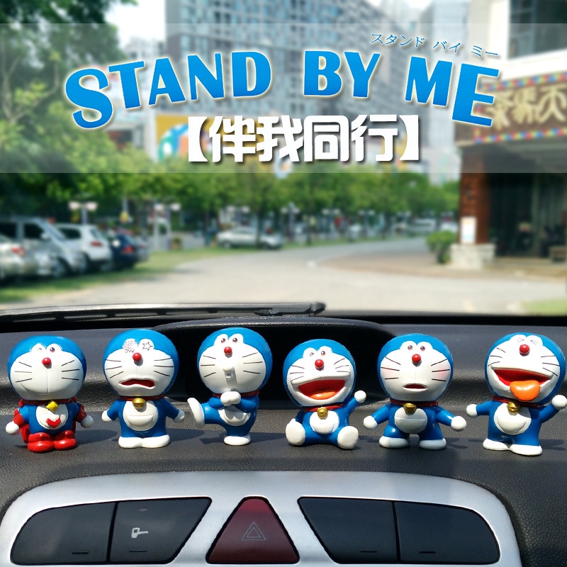 【Set 6 Mô Hình Doraemon Trang Trí Xe Hơi