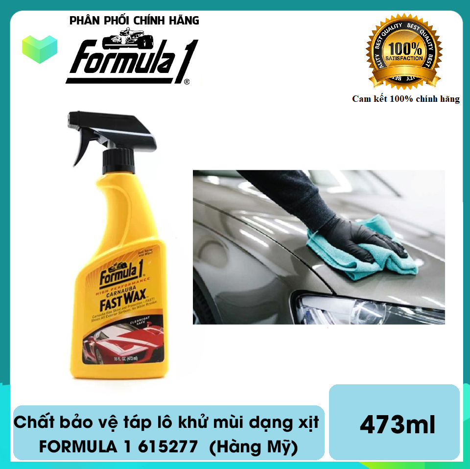Dưỡng bóng sơn dạng xịt Formula 615056 Fast Wax chai 473ml