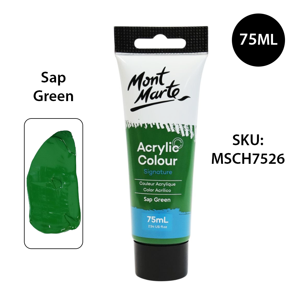 [Giao Hỏa Tốc] Màu Acrylic Mont Marte Tuýp 75ml Acrylic Colour Paint Signature 75ml (2.54oz)