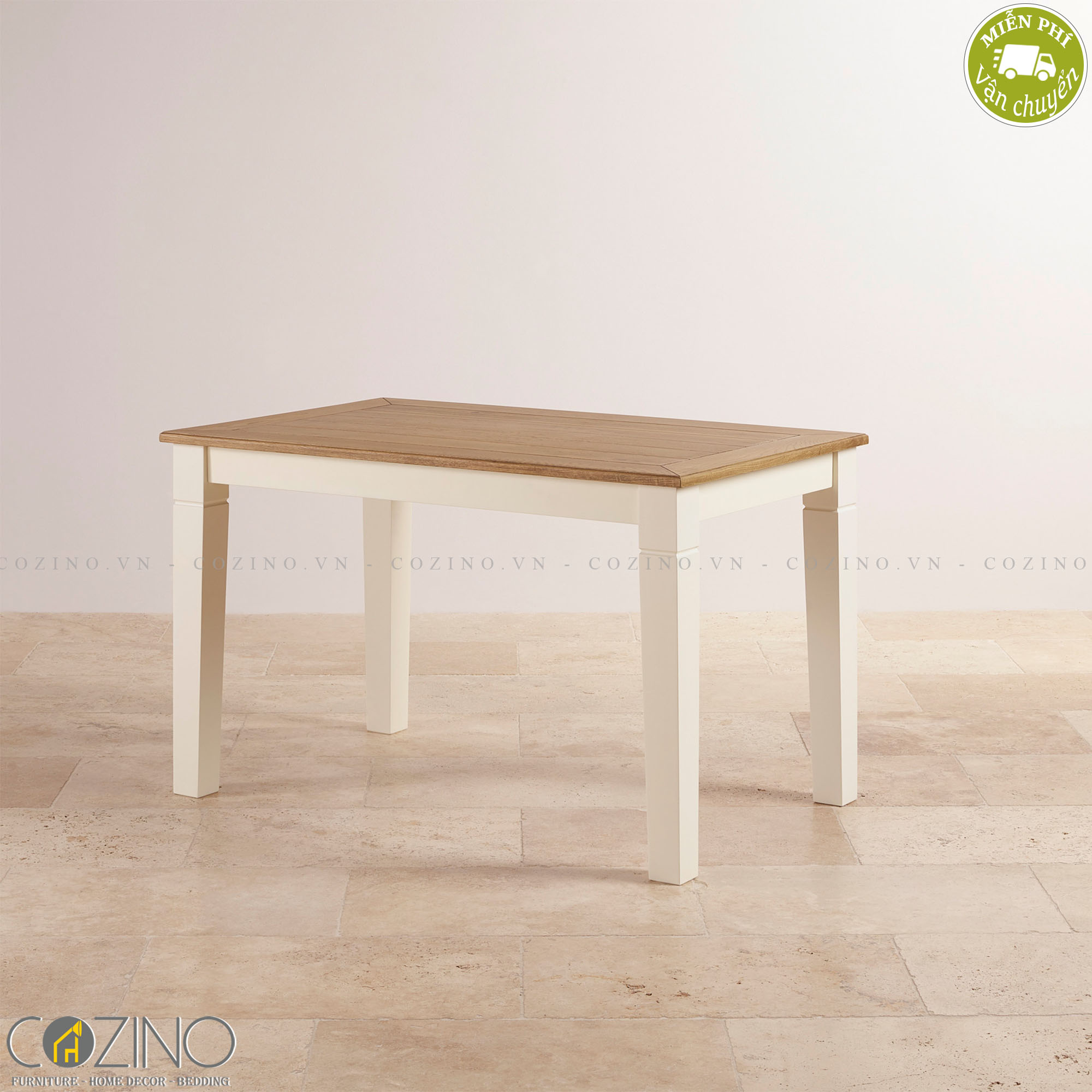 Bàn ăn 4-6 chỗ Chillon gỗ sồi 1m5 (150x80cm)
