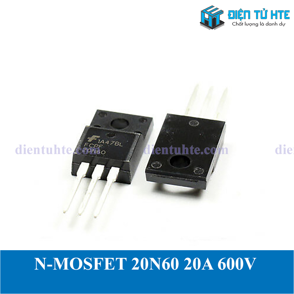 N-MOSFET công suất 20N60 20A 600V TO-220